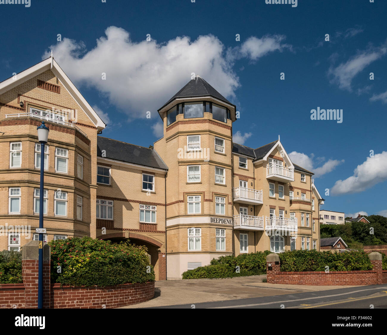 Deepdene Modern Apartments Seafront Filey Yorkshire UK Stock Photo Alamy