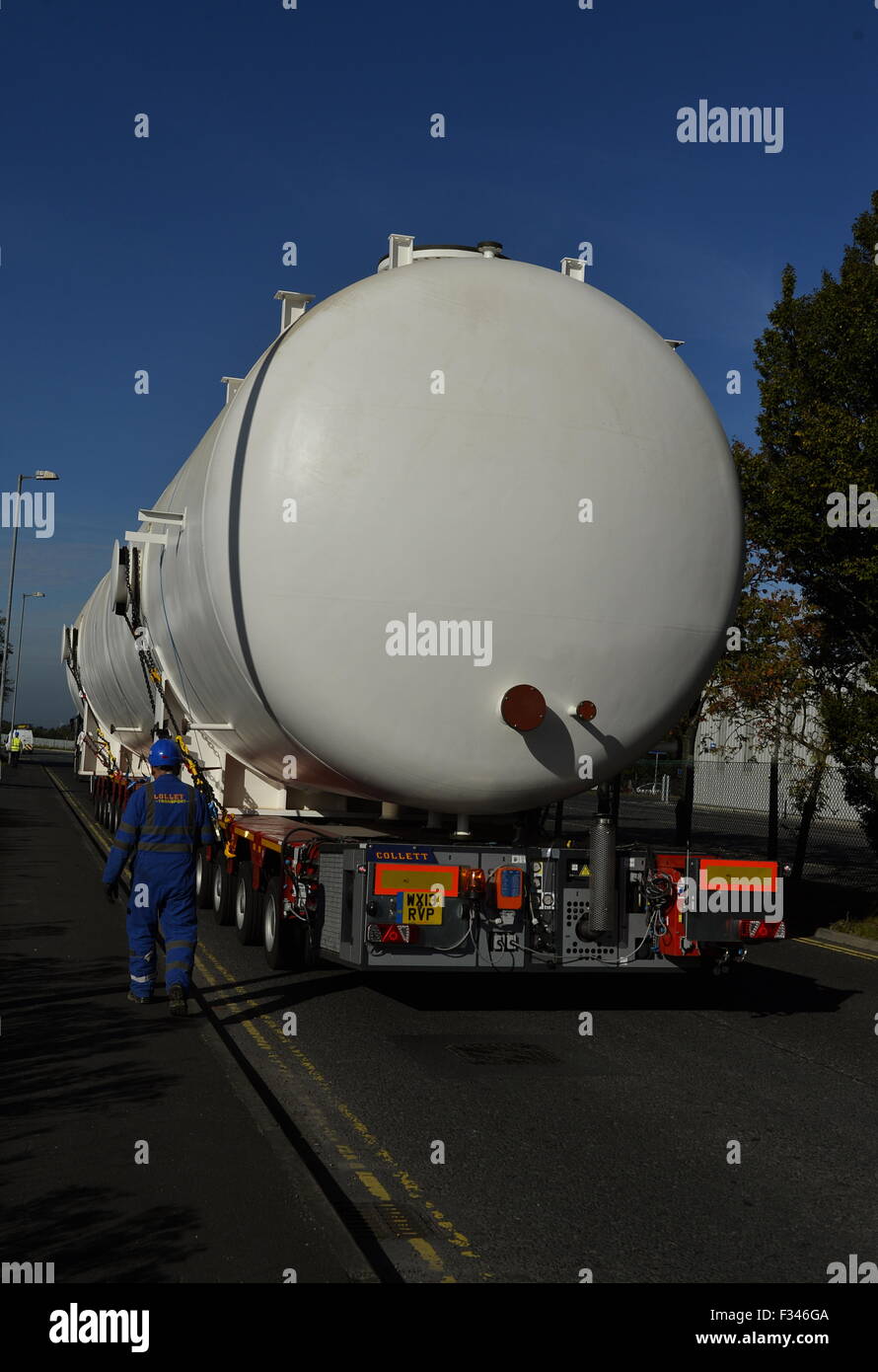 Kingstown, Carlisle, UK. 29th September, 2015. A pressure vessel