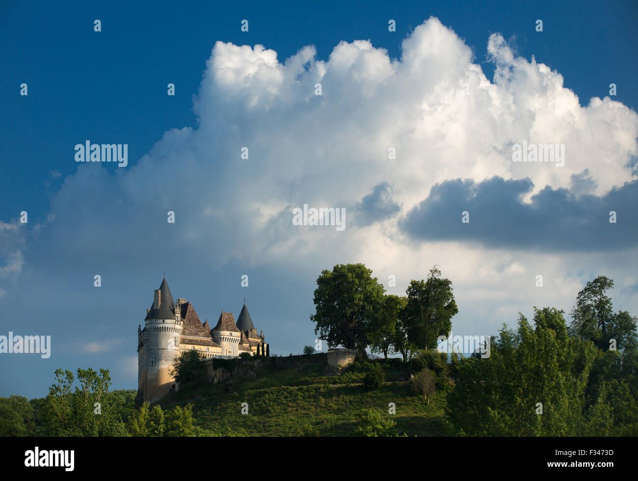Chateau de Bayac, Pays de Bergerac, Périgord, Dordogne, Aquitaine, France Stock Photo