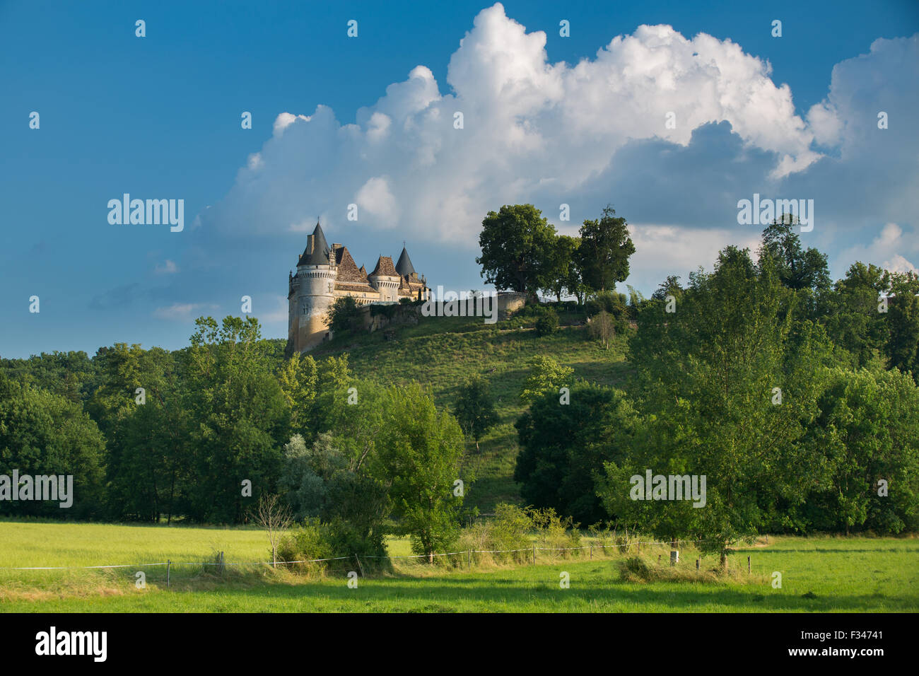 Chateau de Bayac, Pays de Bergerac, Périgord, Dordogne, Aquitaine, France Stock Photo