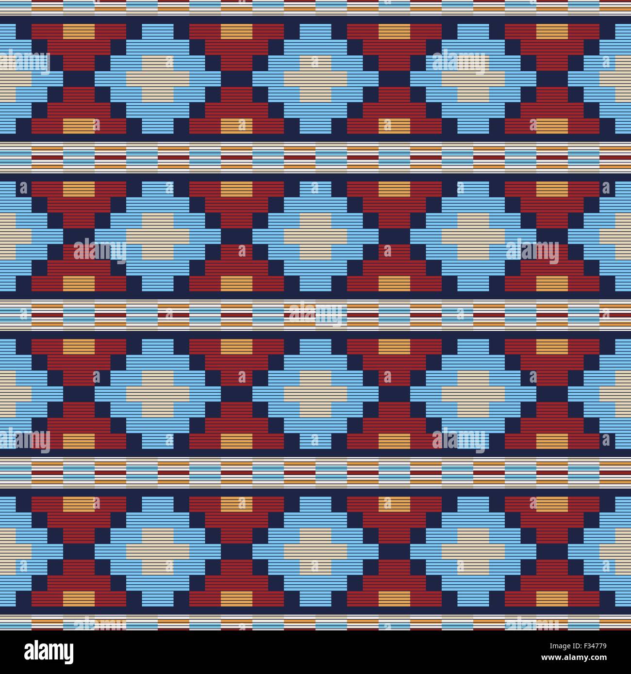 Background of seamless pattern in ethnic tribal style Stock Vector ...