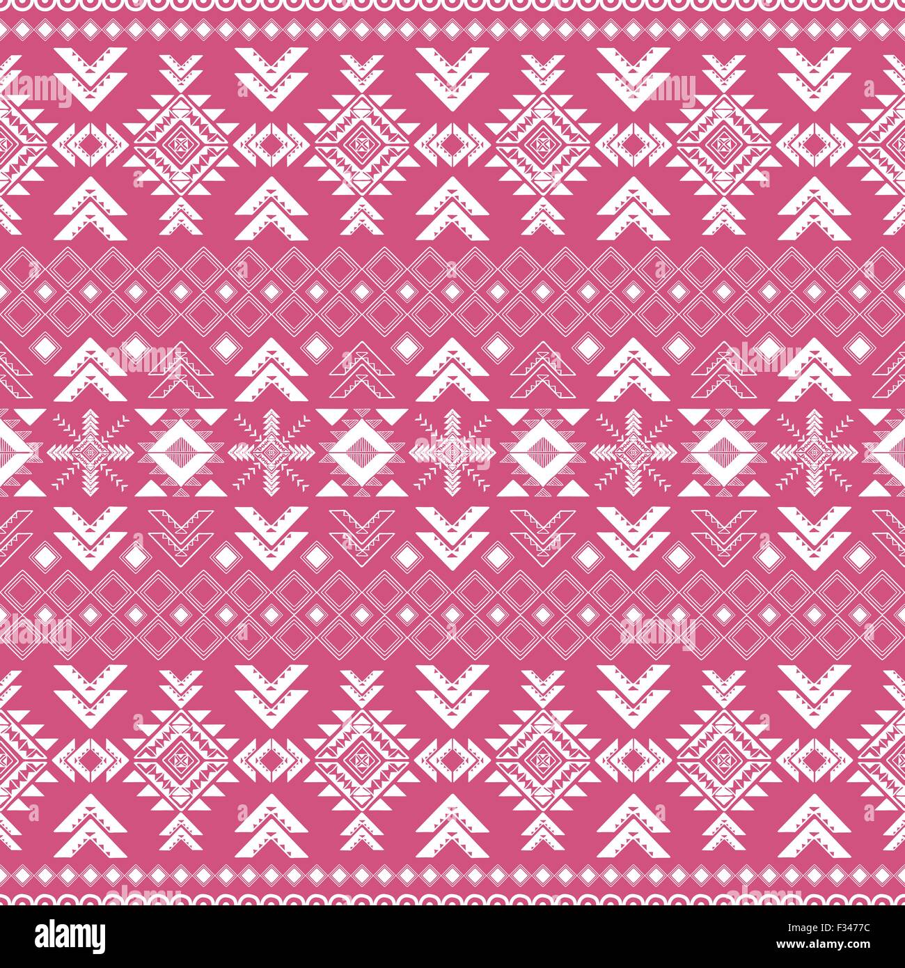 Tribal ethnic seamless pattern on pink background Stock Vector Image & Art  - Alamy