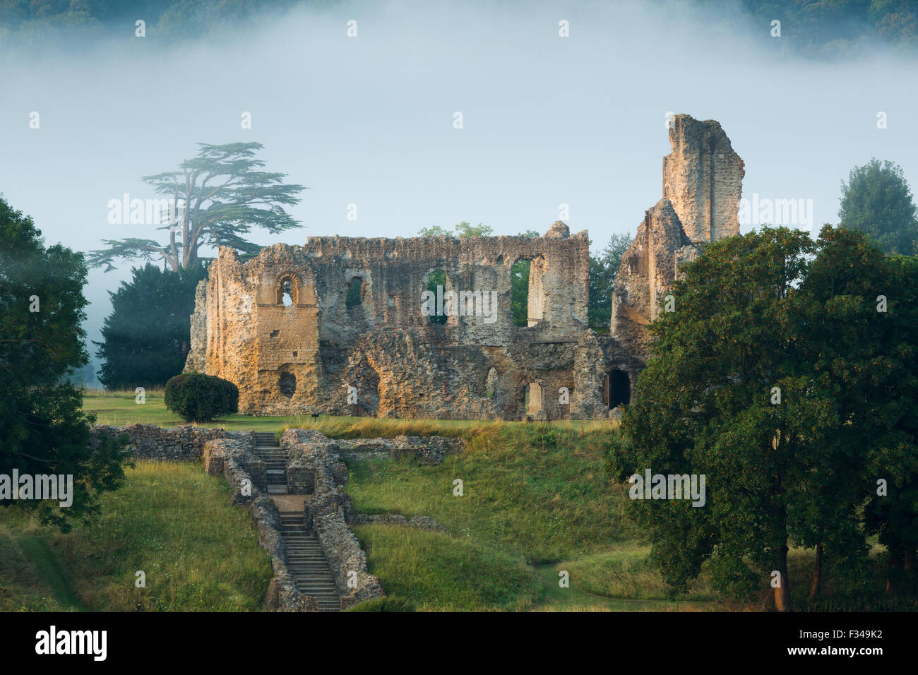 Old Sherborne Castle, Sherborne, Dorset, England, UK Stock Photo