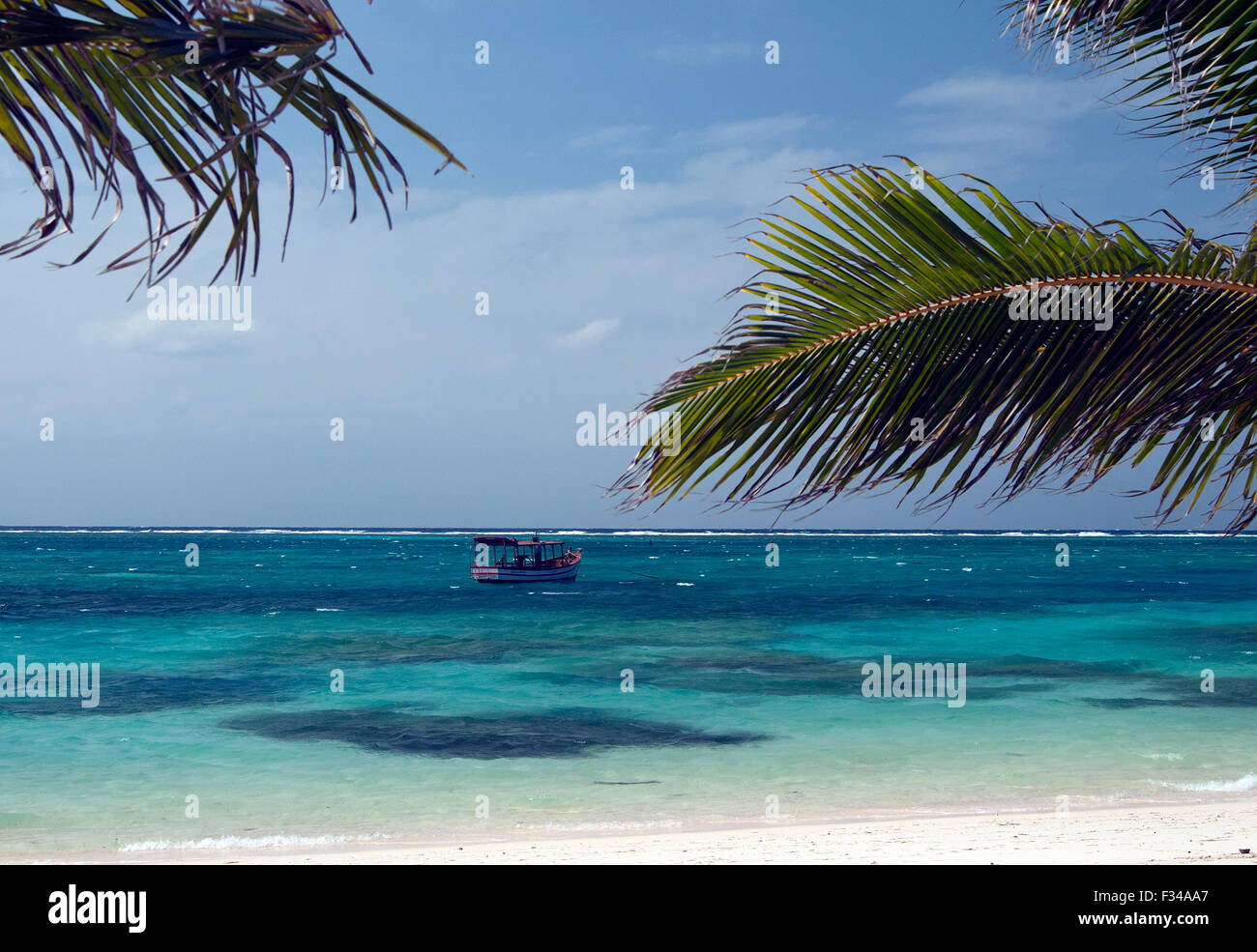 The image of Sea scape was taken in Kavaratti island, Lakshadweep, India Stock Photo