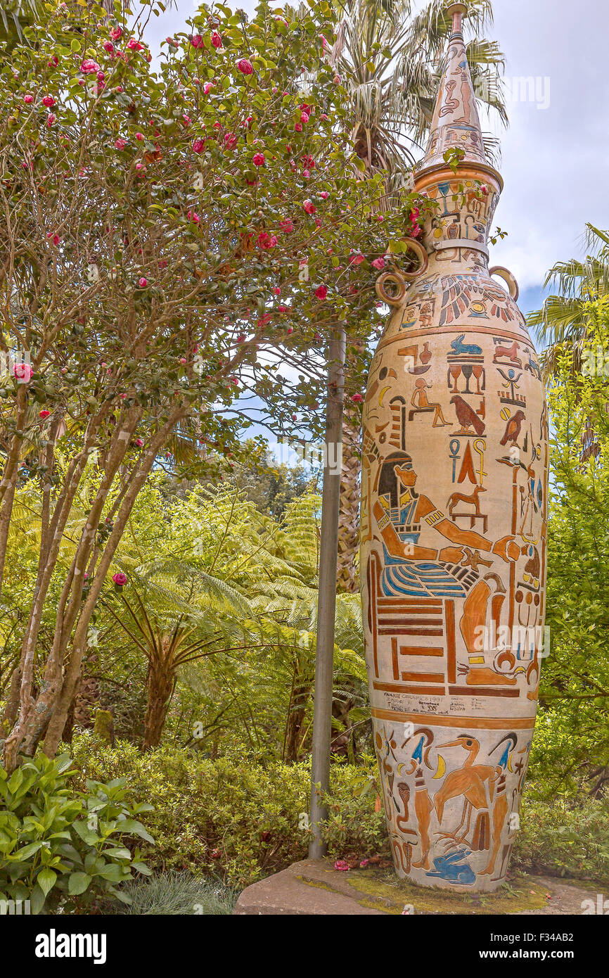 Worlds Tallest Vase Monte Palace Tropical Garden Madeira Portugal Stock