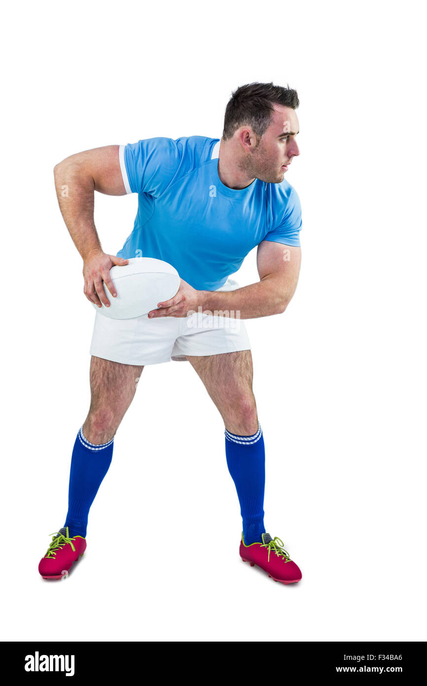 Rugby player carrying ball Cut Out Stock Images & Pictures Alamy