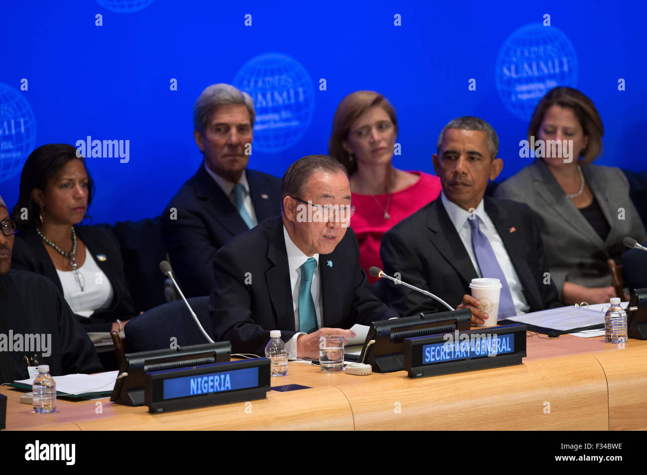 New York, USA. 29th Sep, 2015. United Nations Secretary-General Ban Ki ...