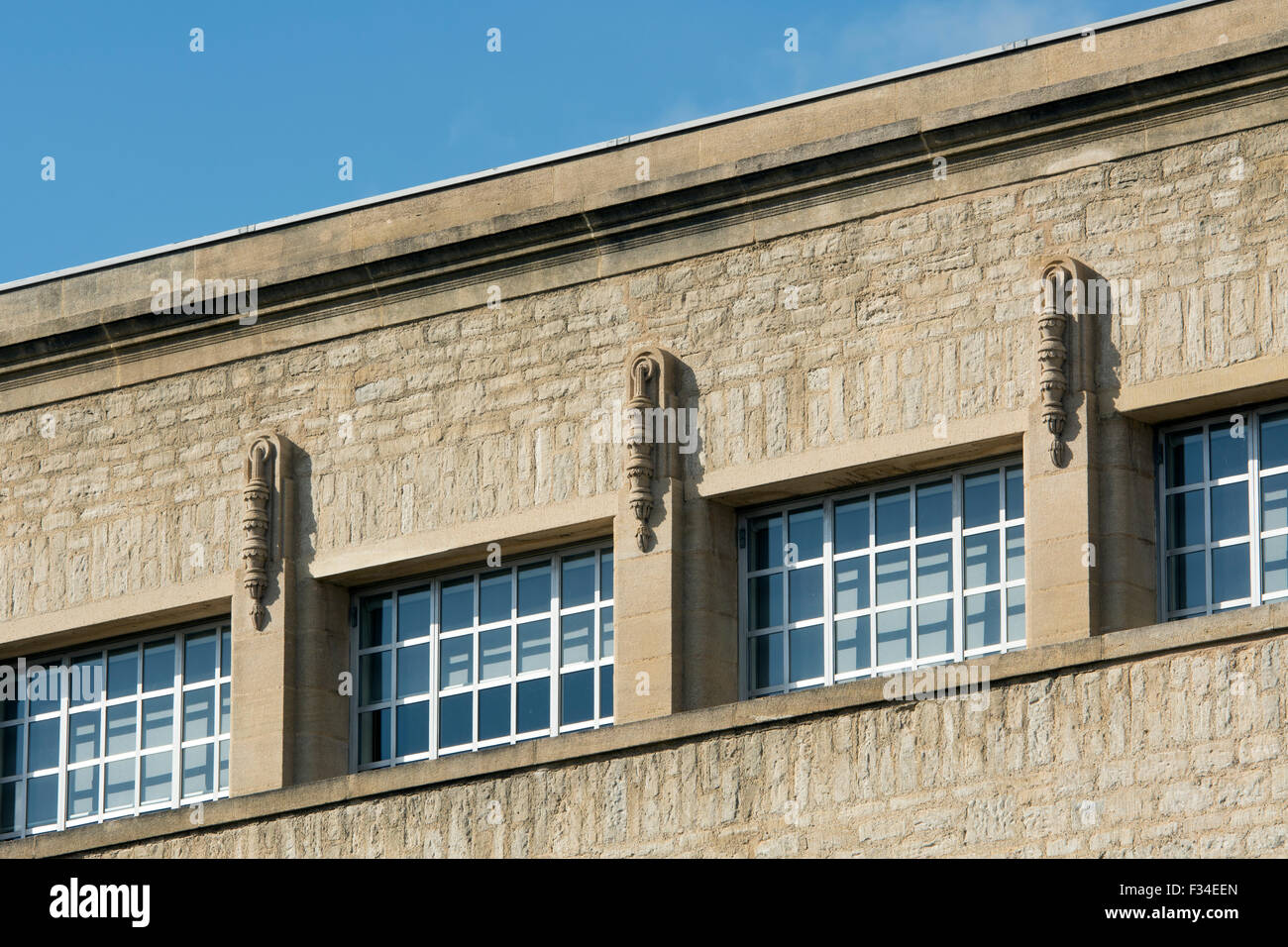The Weston Library building detail, Oxford, England, UK Stock Photo