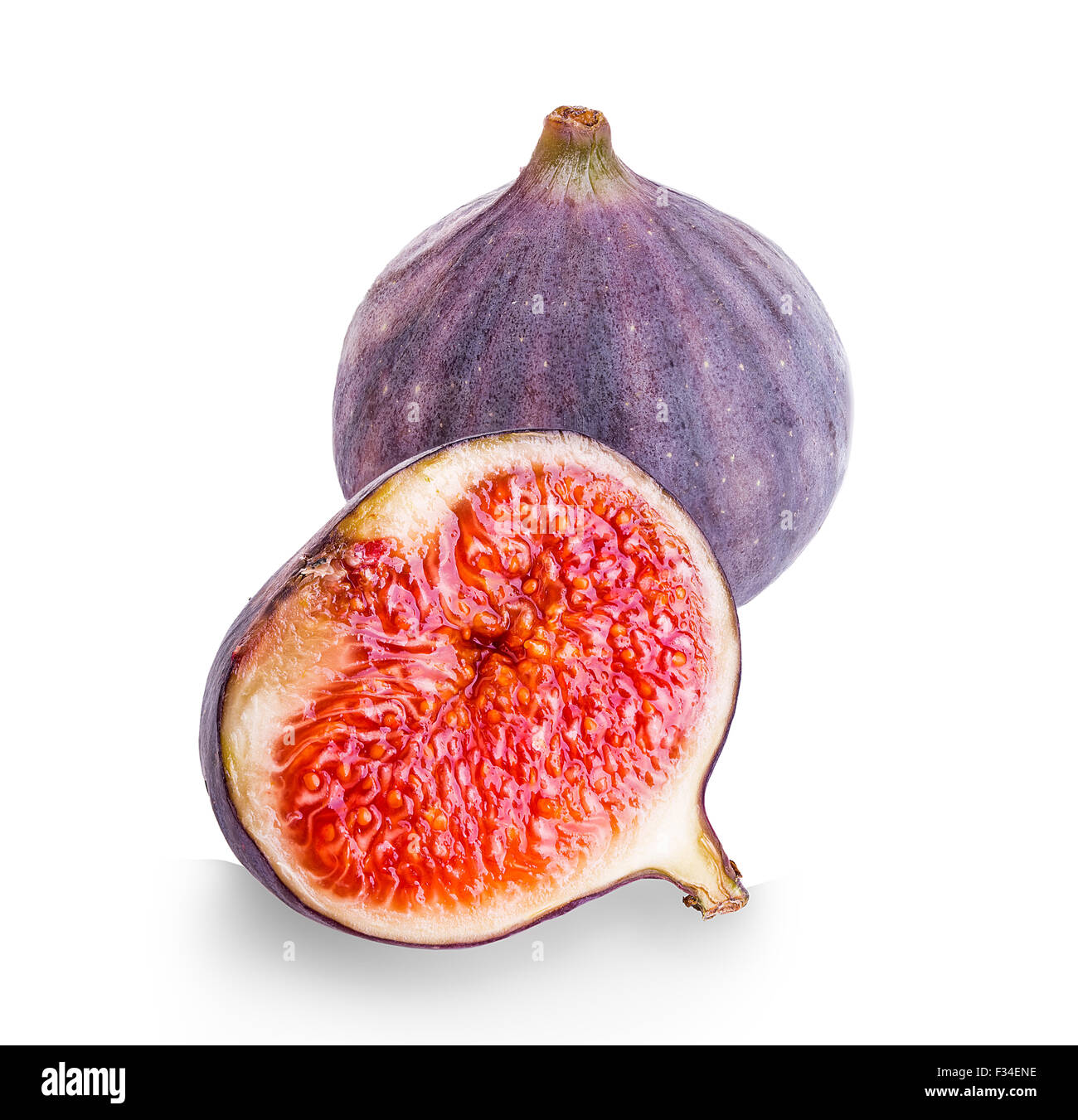 Fresh figs isolated on white background Stock Photo Alamy