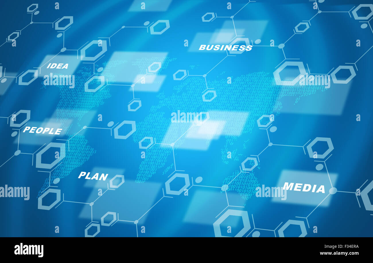 Number world map Stock Photo - Number World Map F34ERA 