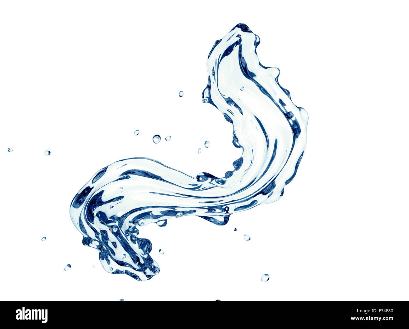 splash of water isolated on white with clipping path Stock Photo - Alamy