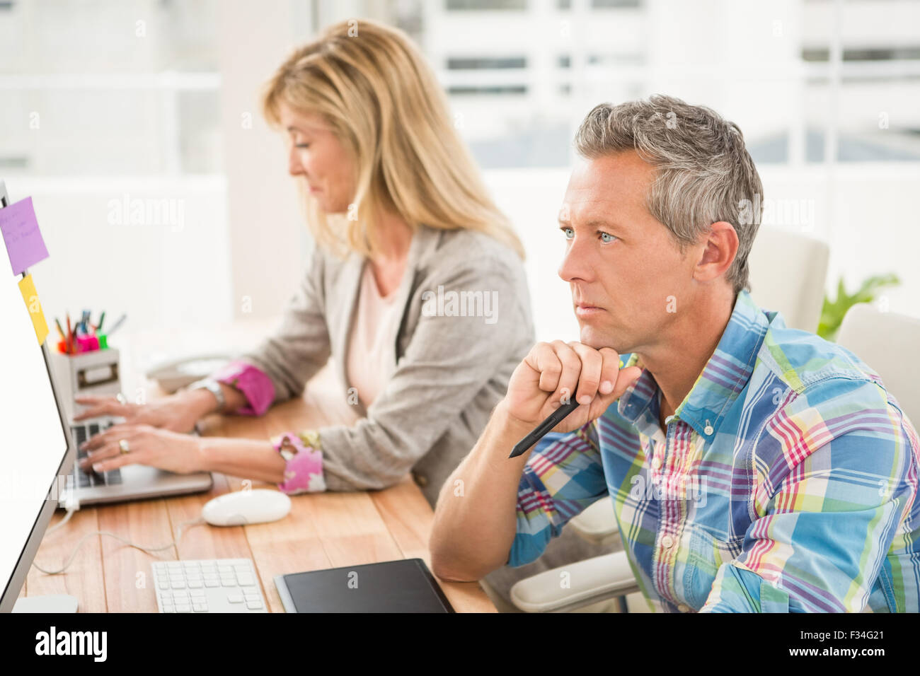 Creative business team working new hi-res stock photography and images ...