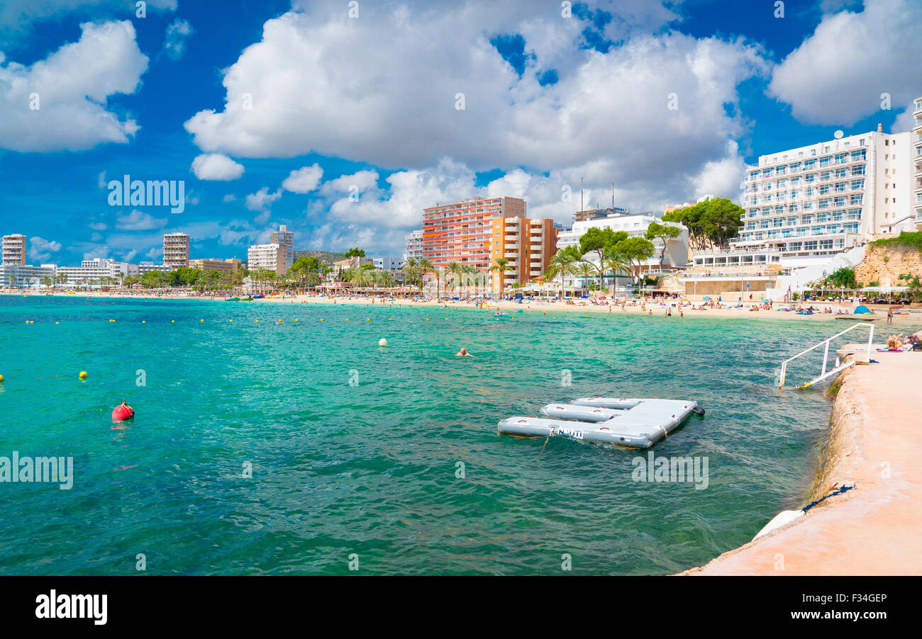 Magaluf beach in mallorca spain hi-res stock photography and images - Alamy
