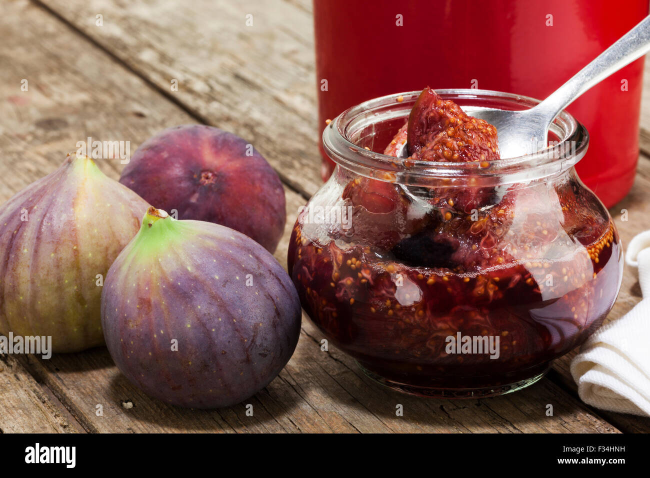 Pickled figs in port wine Stock Photo - Alamy
