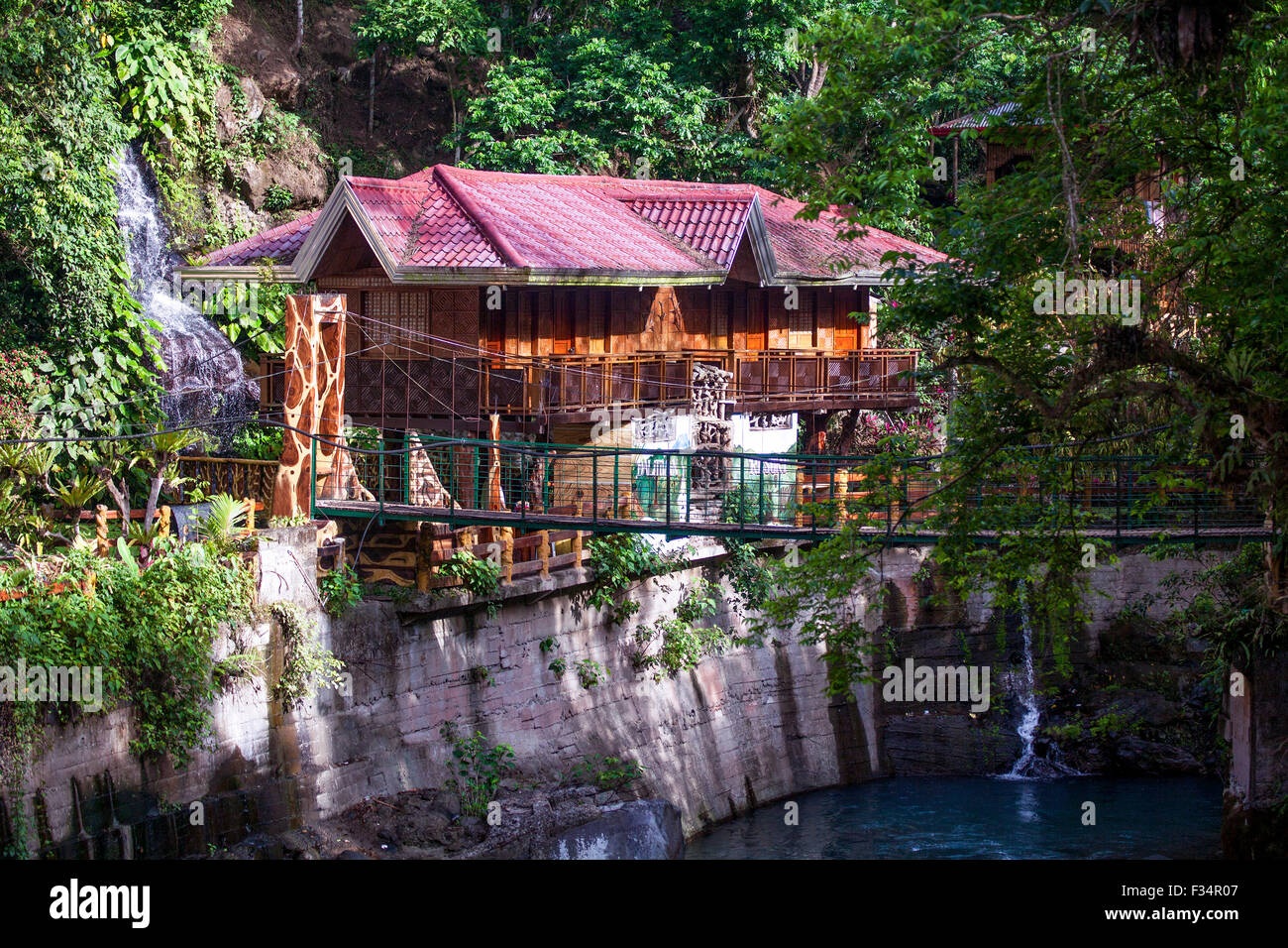 Dalitiwan Mountain Resort rental units in Majayjay, Luzon, Philippines. Stock Photo