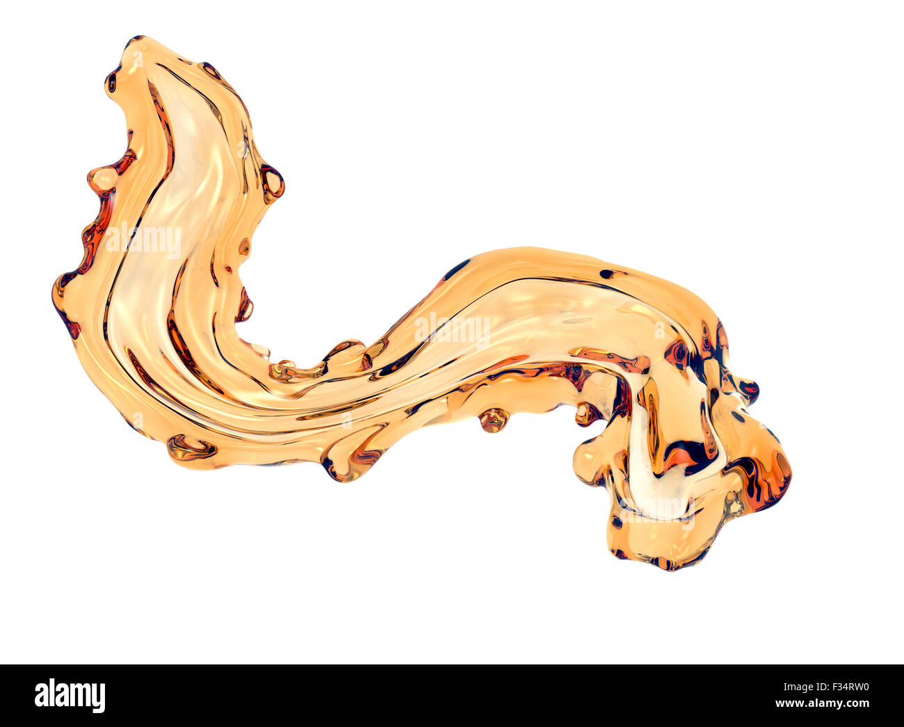 splash of oil isolated on white with clipping path Stock Photo Alamy