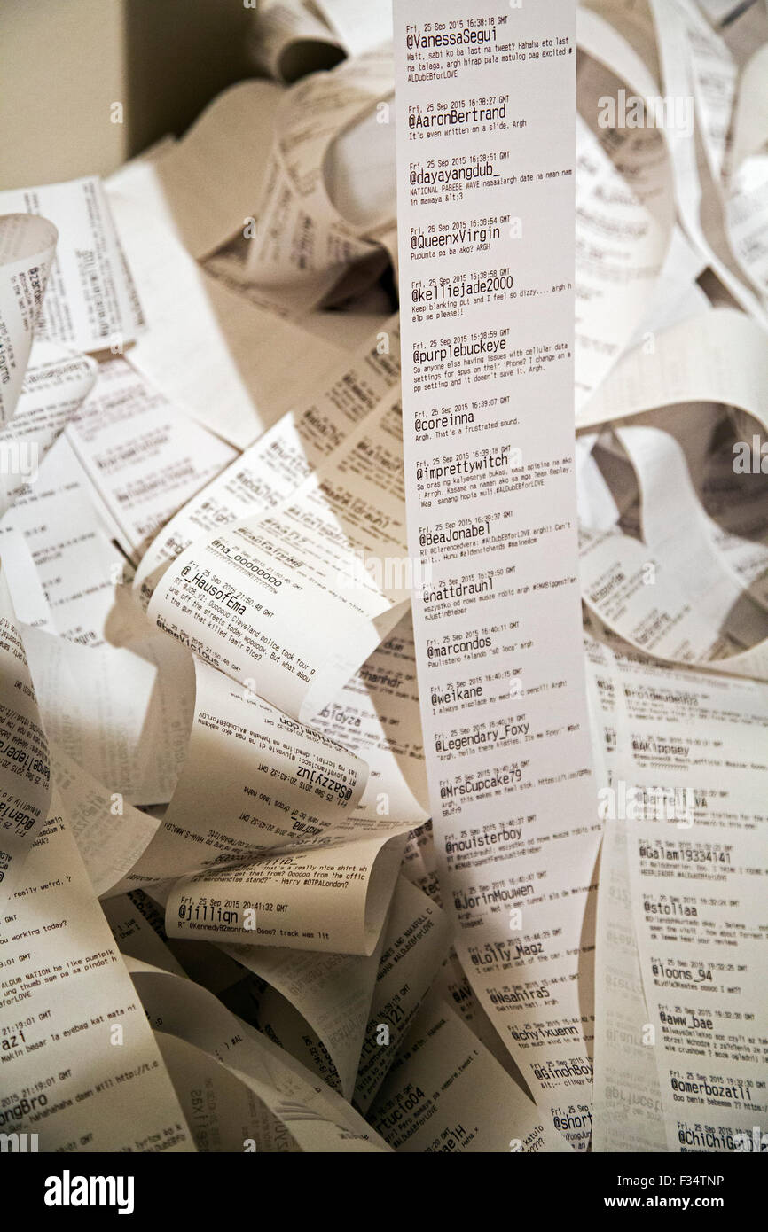 Grand Rapids, Michigan Tweets spew from 20 thermal printersone