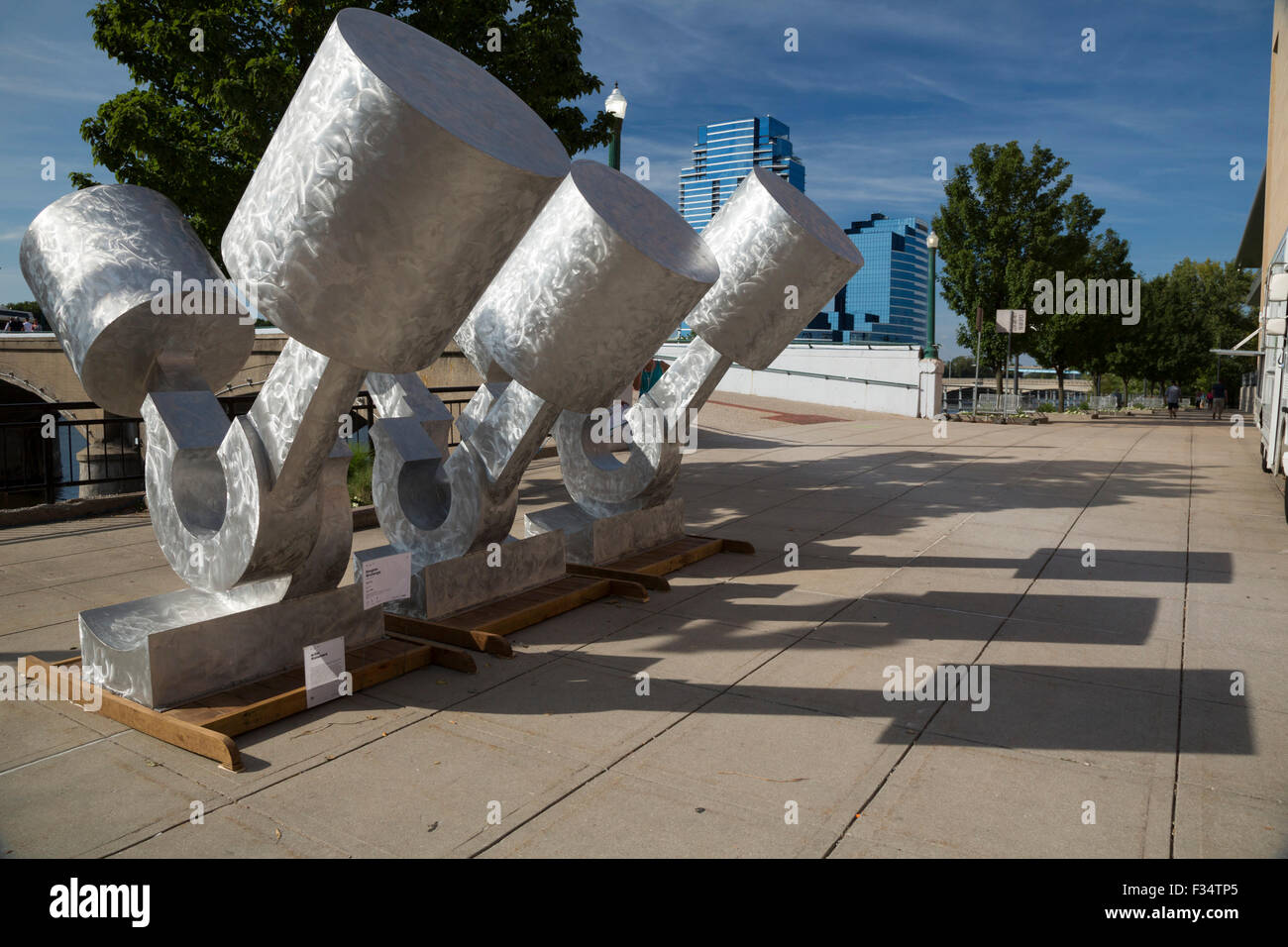 Grand Rapids, Michigan - The annual ArtPrize competition features 1550 works of art at 162 venues across the city. Stock Photo