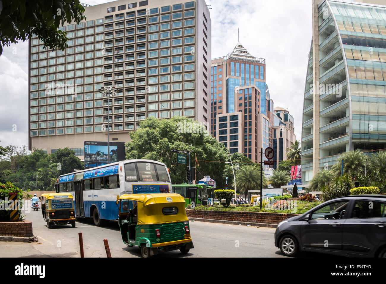 Kasturba Road, Bengaluru, Karnataka, India Stock Photo