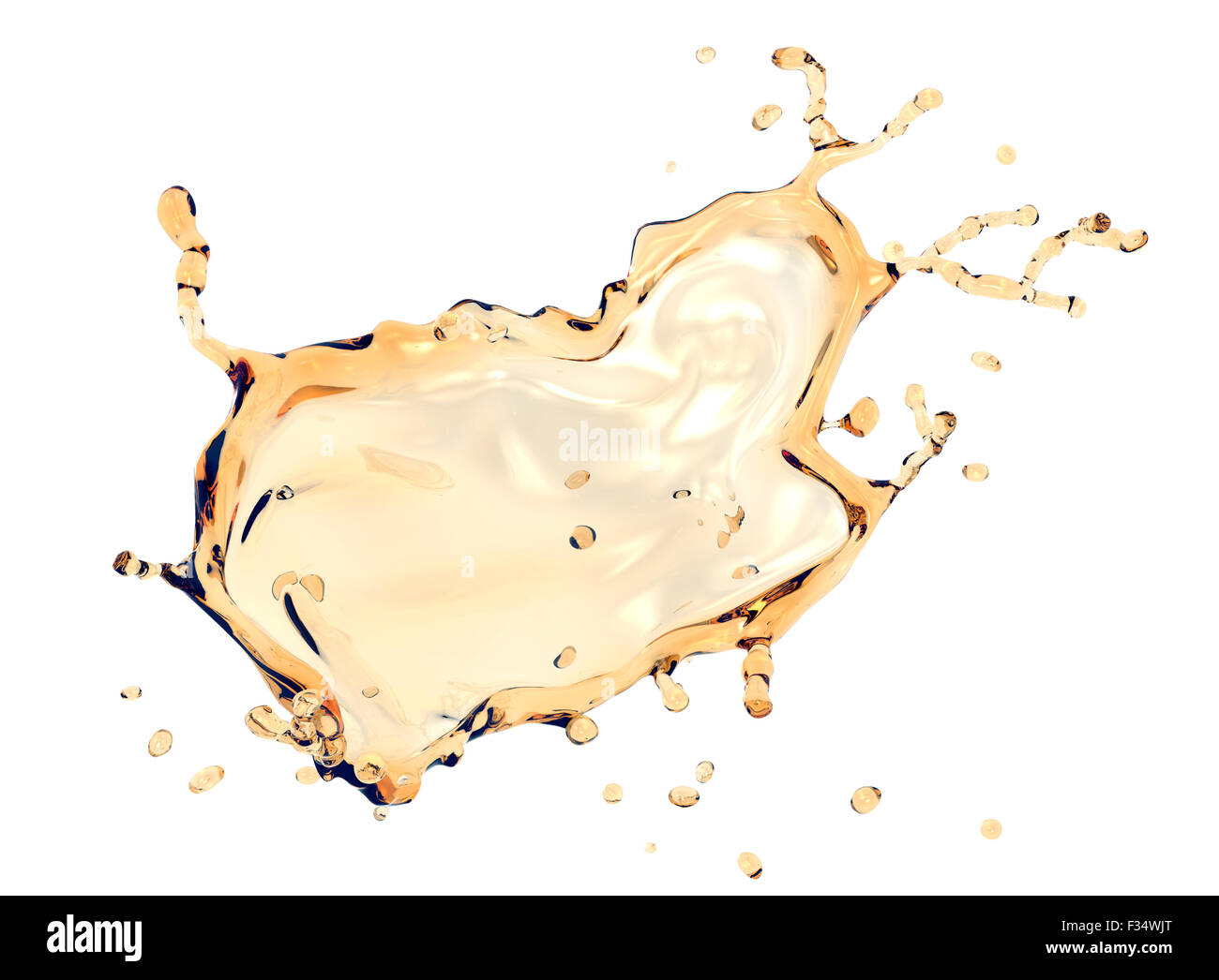 splash of oil isolated on white with clipping path Stock Photo Alamy