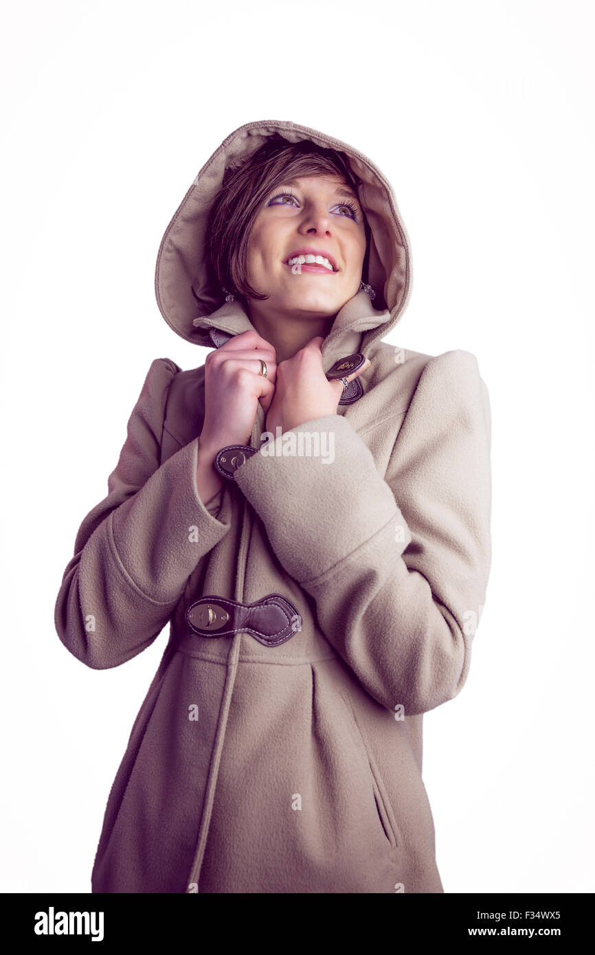 Woman hood coat hi-res stock photography and images - Alamy