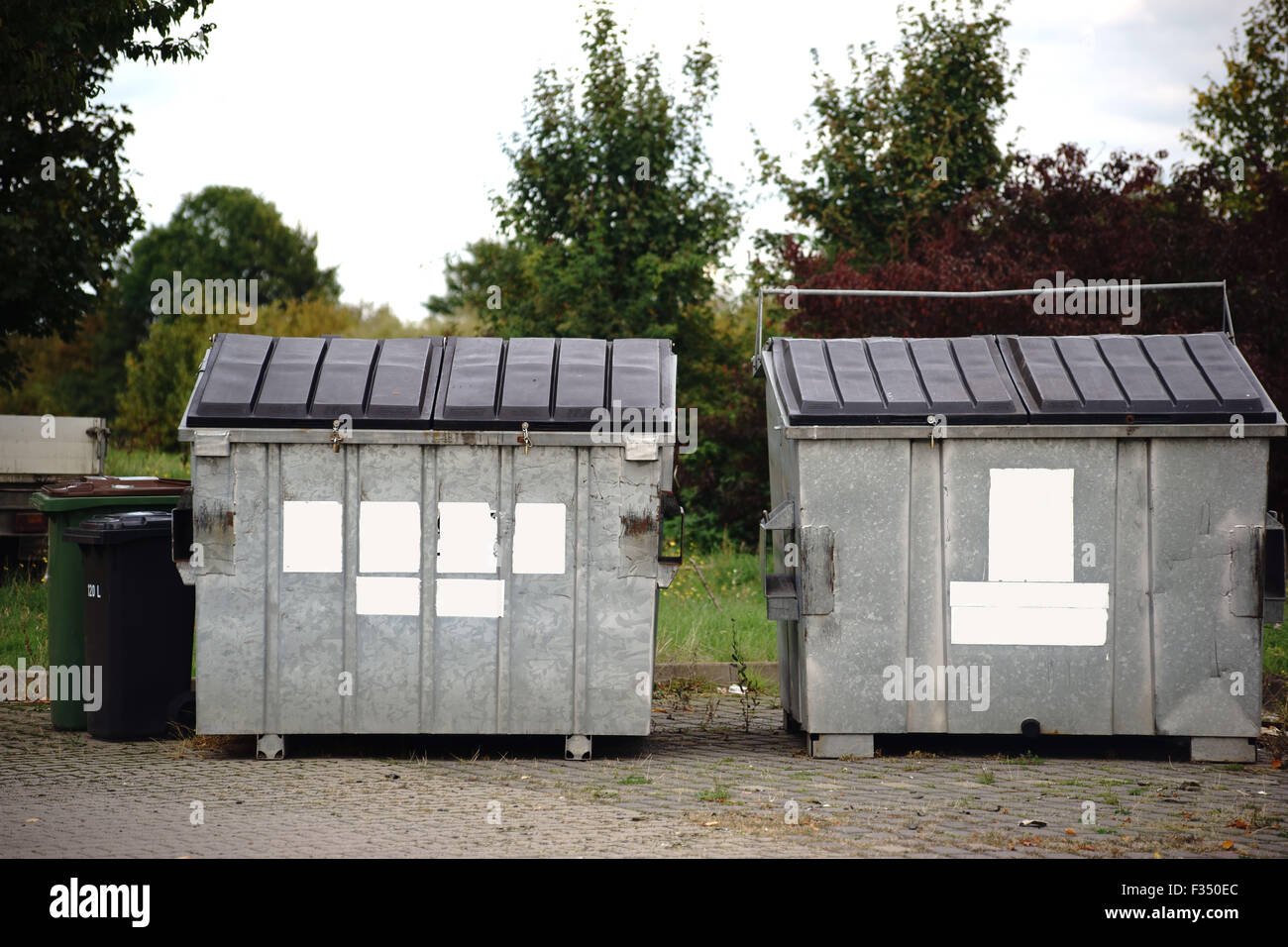 Waste containers ground hires stock photography and images Alamy
