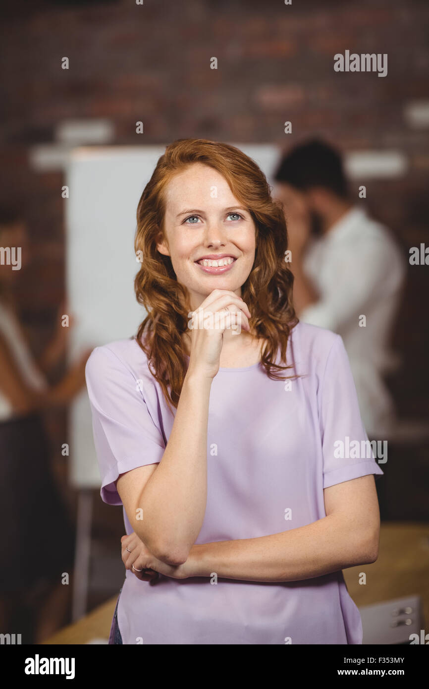 Thoughtful smiling hi res stock photography and images Alamy