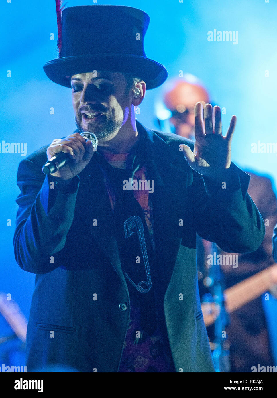 Aug 11, 2015 - Cary, North Carolina; USA - Singer BOY GEORGE of the ...