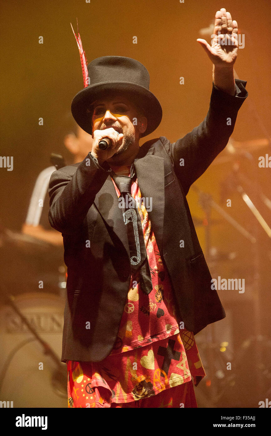 Aug 11, 2015 - Cary, North Carolina; USA - Singer BOY GEORGE of the ...