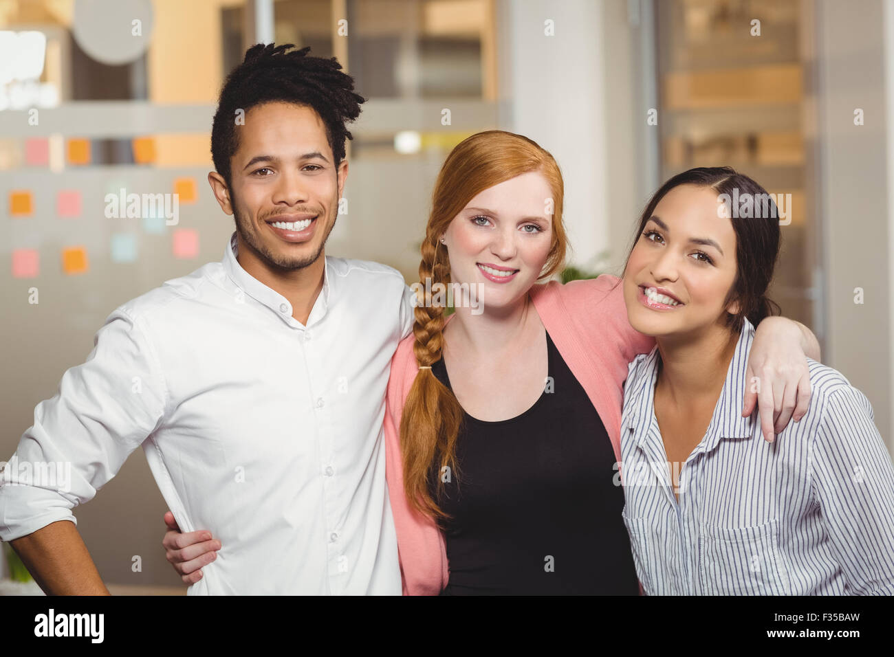 Colleagues at office Stock Photo