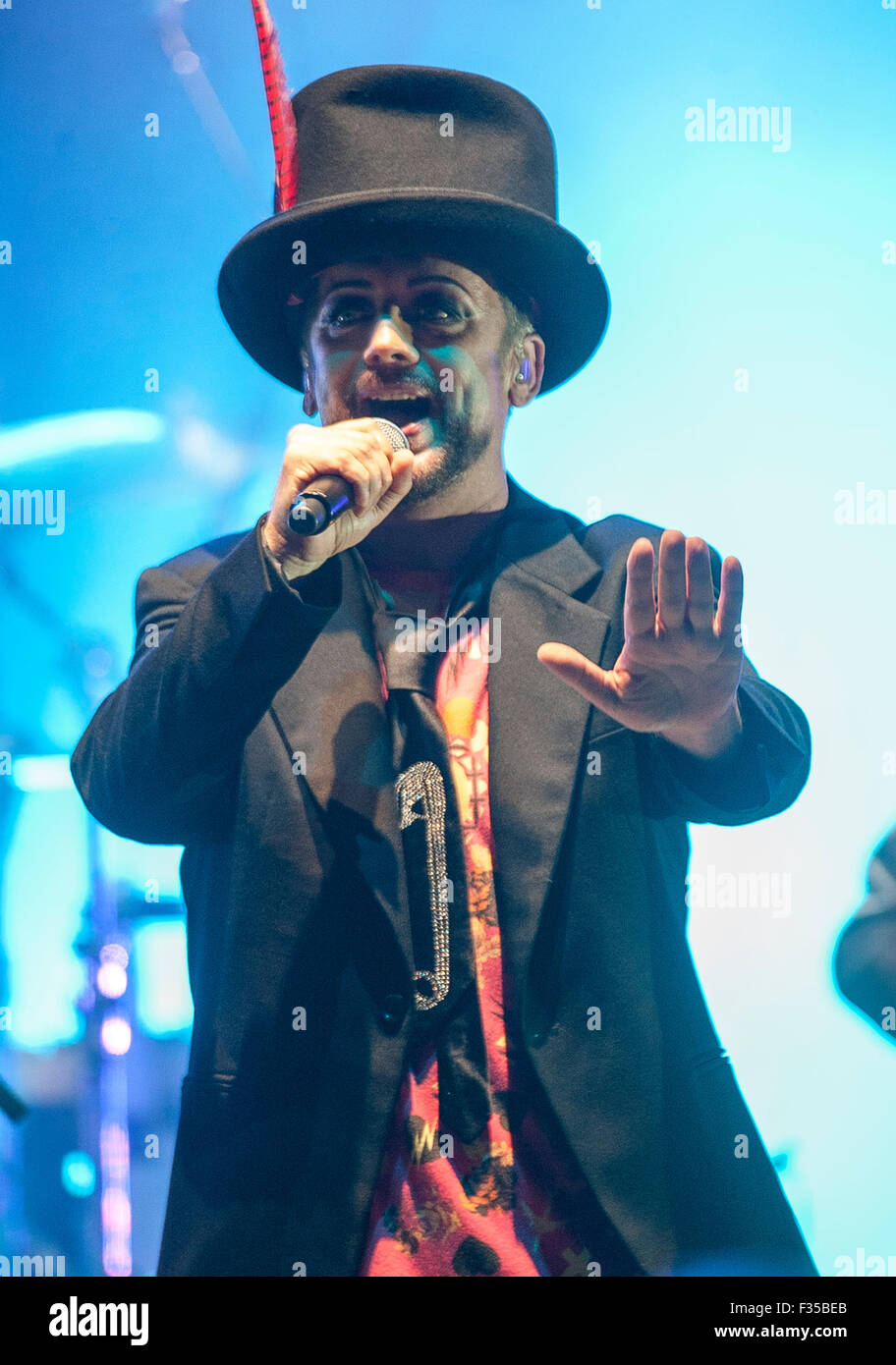 Aug 11, 2015 - Cary, North Carolina; USA - Singer BOY GEORGE of the ...