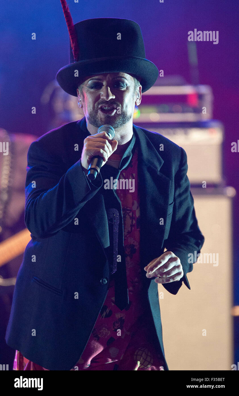 Aug 11, 2015 - Cary, North Carolina; USA - Singer BOY GEORGE of the ...