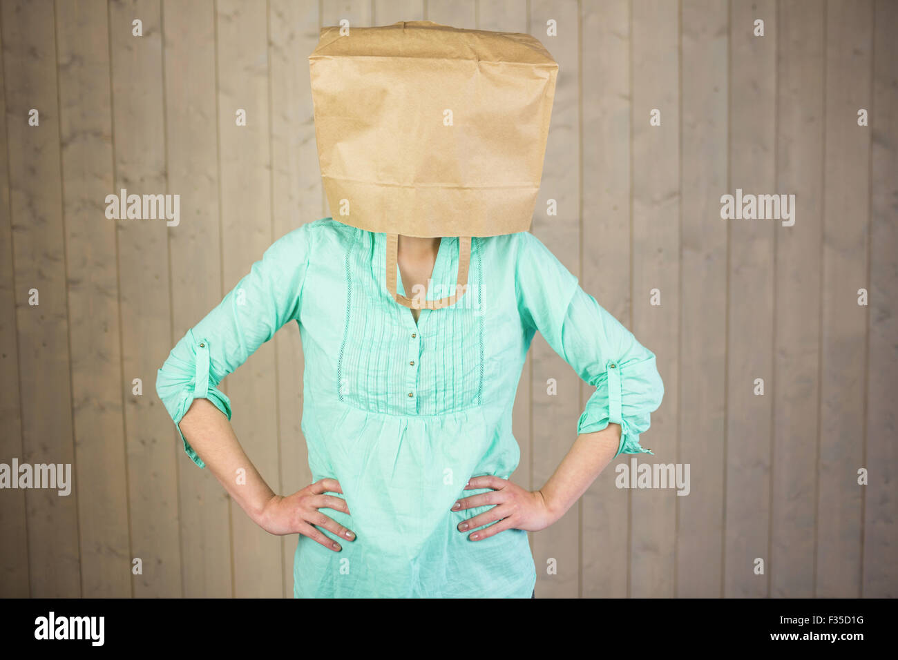 Bag head woman hires stock photography and images Alamy