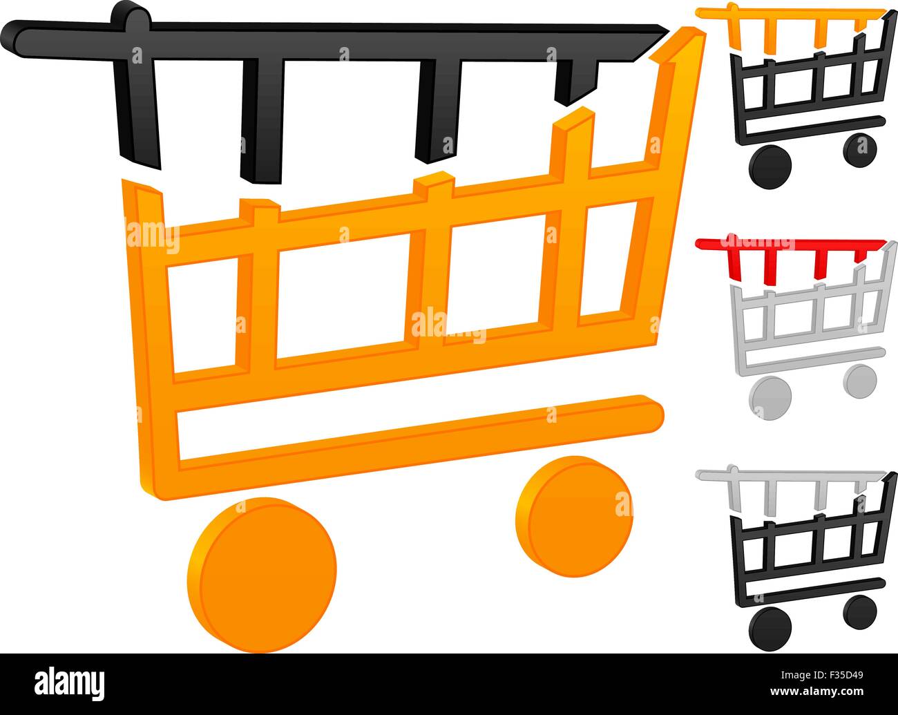 Shopping cart icon on a white background. Vector illustration Stock ...