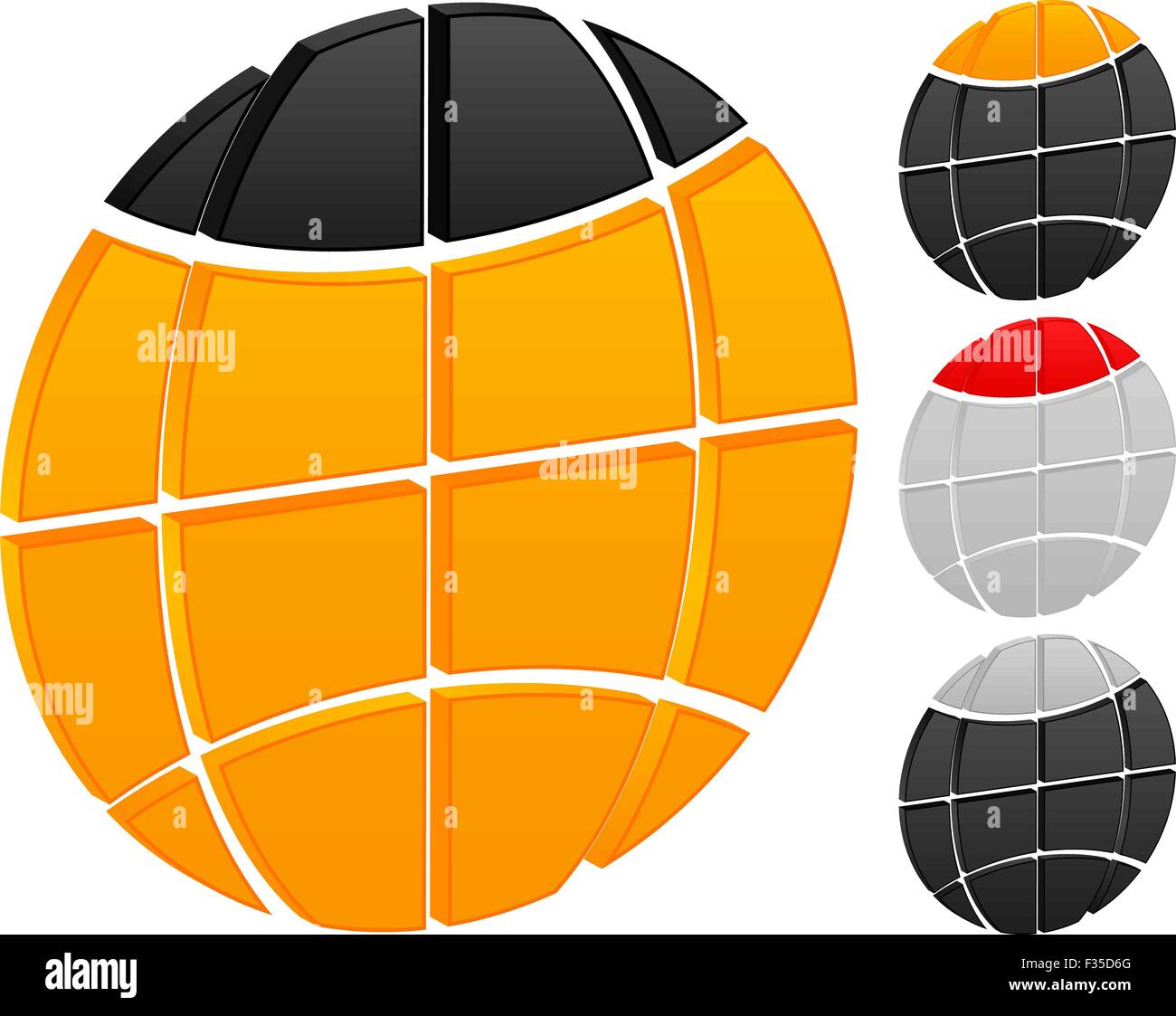 Globe icon on a white background. Vector illustration Stock Vector ...