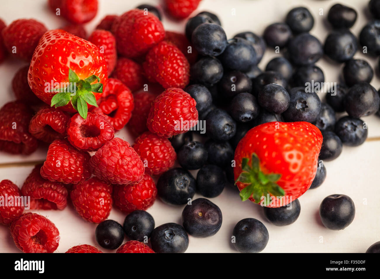 Fresh berries in close up Stock Photo - Alamy