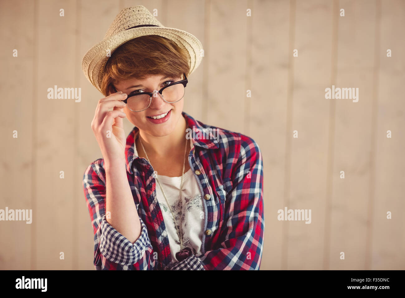 Redhead woman glasses wearing hi-res stock photography and images - Alamy