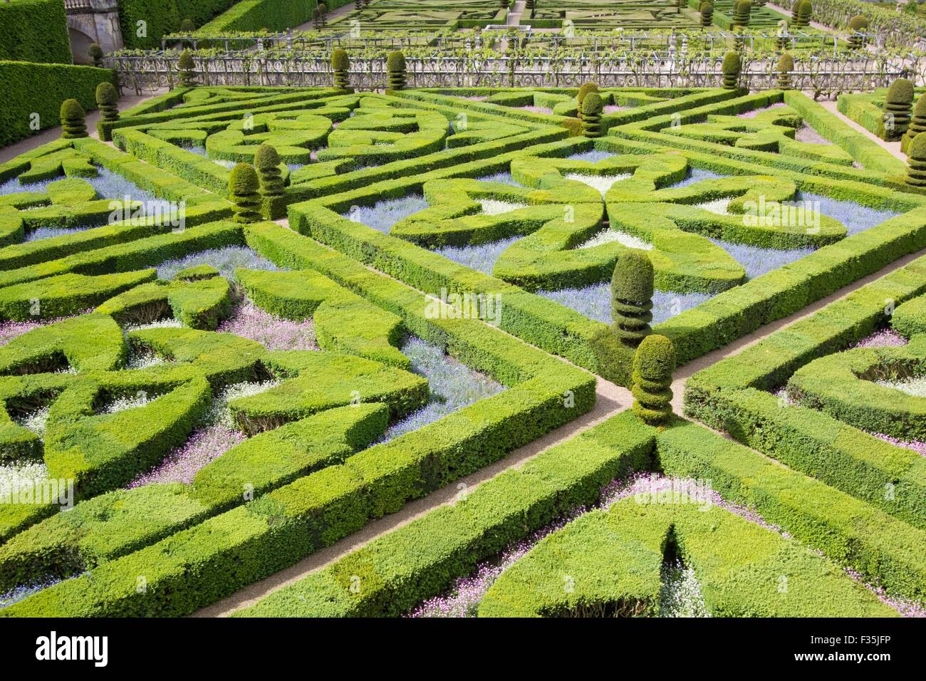 a view of a green labyrinth Stock Photo - Alamy