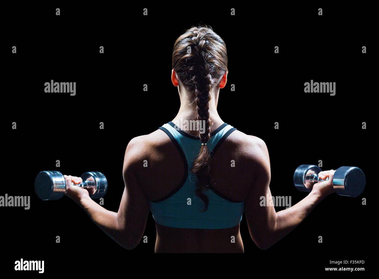 Braided hair rear view hi-res stock photography and images - Alamy