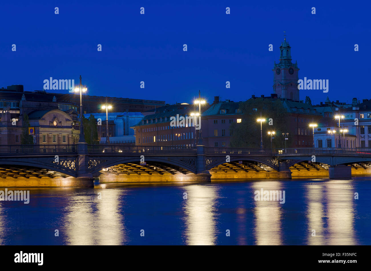 Stockholm skyline twilight in hi-res stock photography and images - Alamy