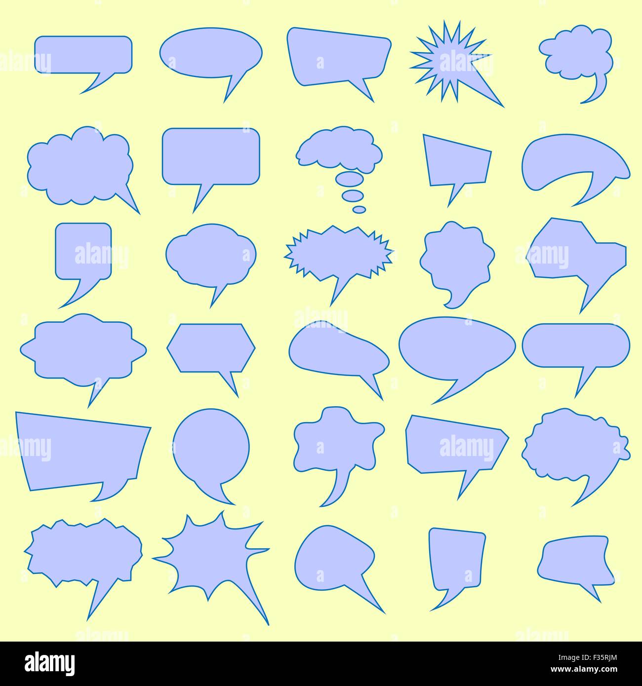 Set of Different Speech Bubbles Stock Vector Image & Art Alamy