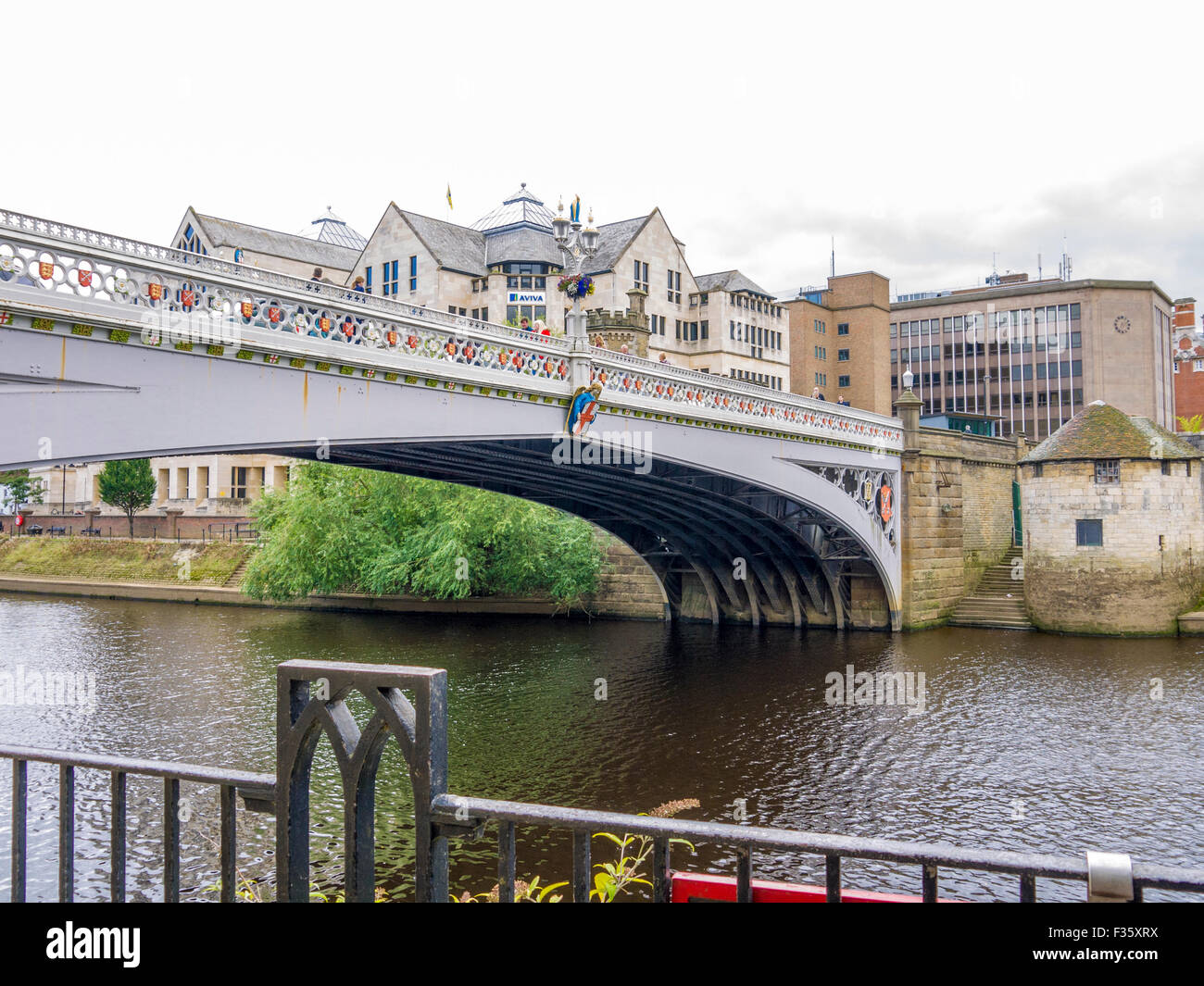 Bridge over the river Ouse in York Stock Photo
