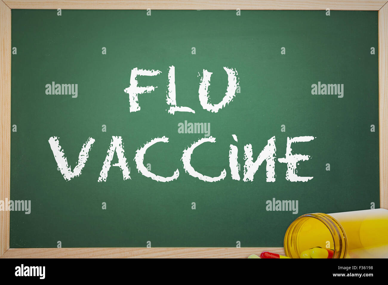 Composite image of flu vaccine Stock Photo