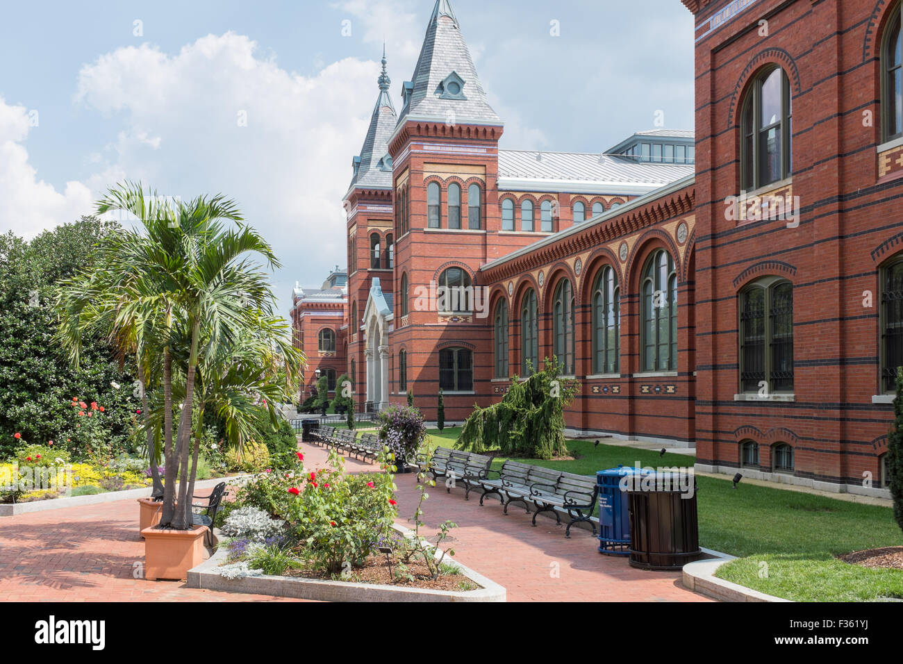 Smithsonian Arts and Industries Building on the National Mall in Washington DC, USA Stock Photo
