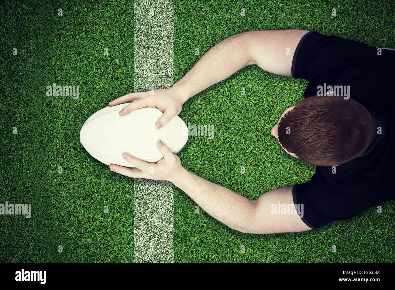Rugby try line hi-res stock photography and images - Alamy