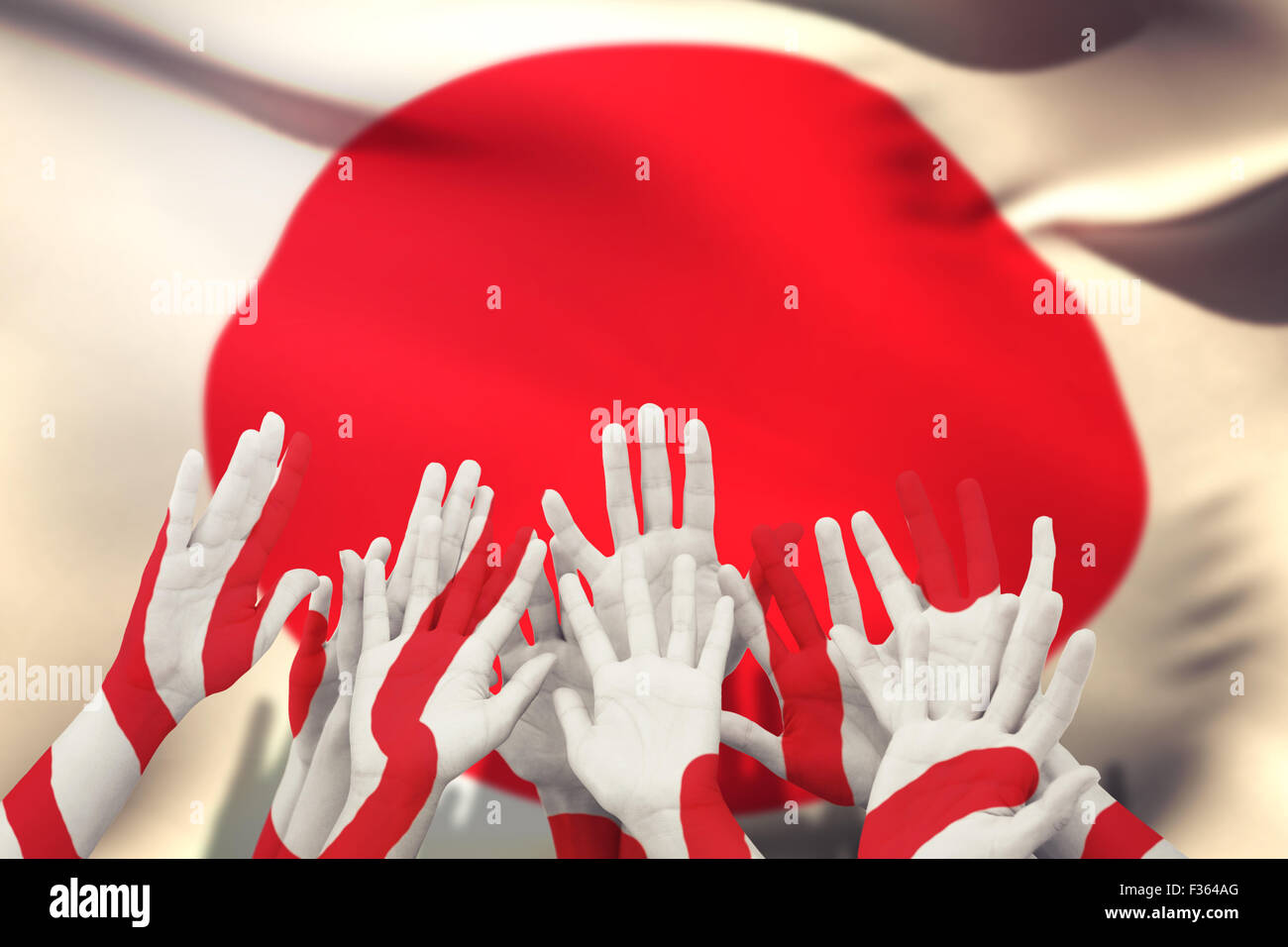 People raising hands hi-res stock photography and images - Alamy