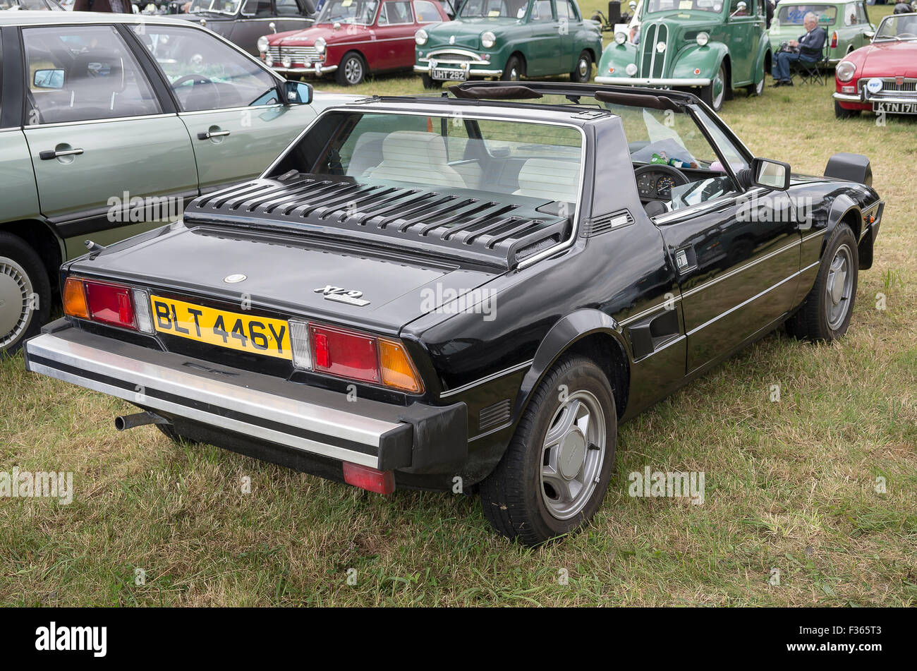 Fiat sports car at an English show 2015 Stock Photo