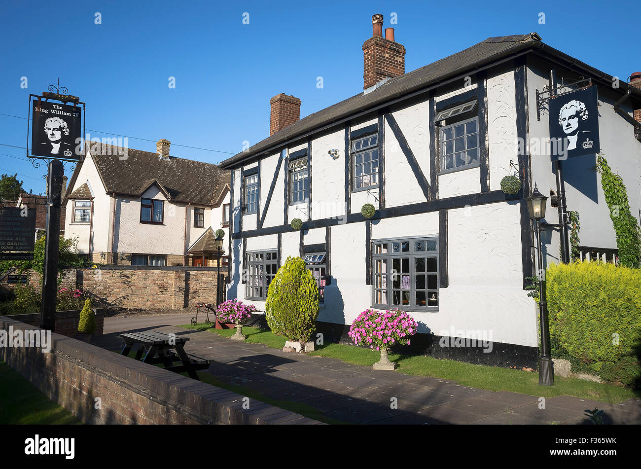 King William IV public house in Heydon village Cambridgeshire UK Stock
