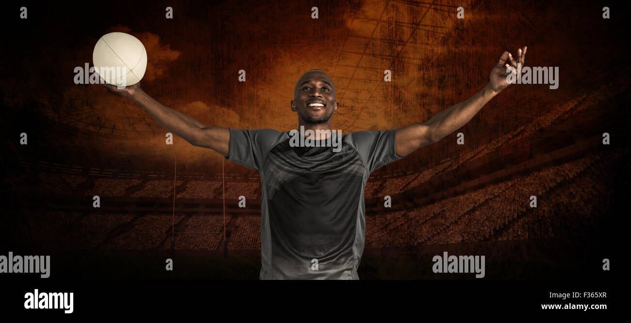 Athlete with arms raised hi-res stock photography and images - Alamy