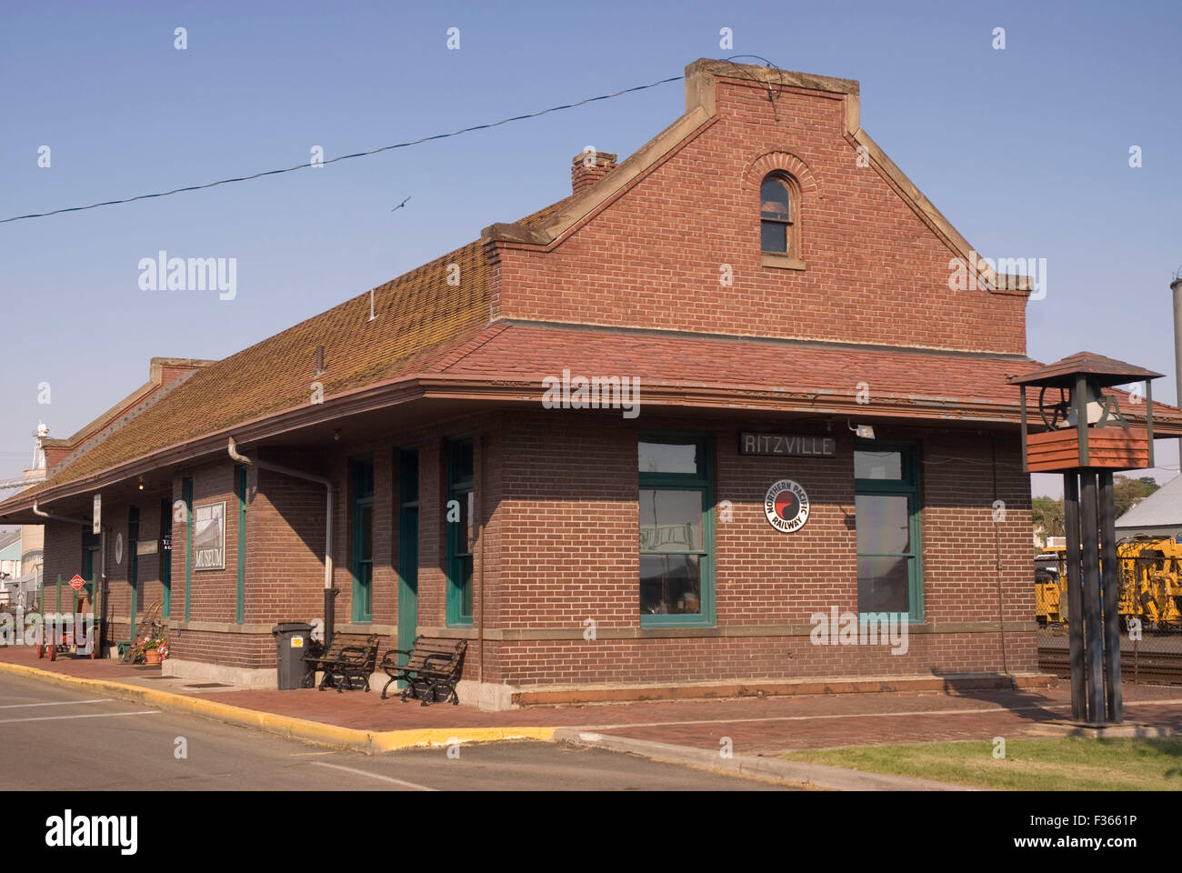 Railroad Depot Museum, Ritzville, Washington Stock Photo Alamy